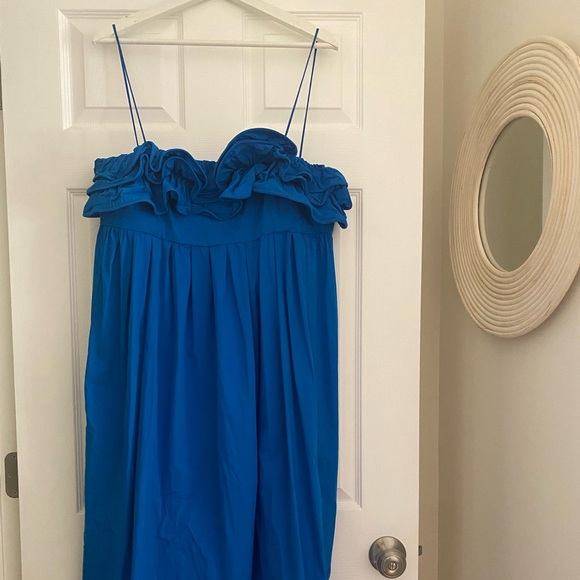 Mango ruffle top midi dress - Picture 2 of 5
